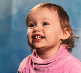 Baby photo of Meg Taranto Polyglot Artist.