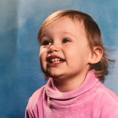 Baby photo of Meg Taranto Polyglot Artist.