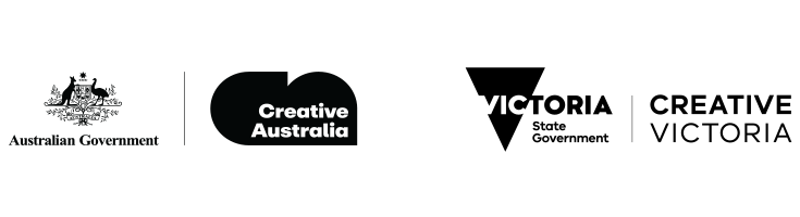 Logos: Creative Australia; Creative Victoria