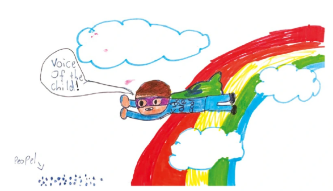 Voice of the Child illustration by Lorna, age 9, courtesy of the Centre for Community Child Health.